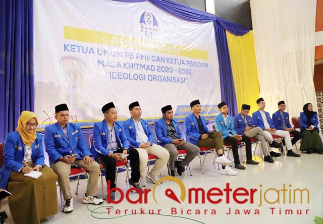 DEBAT KANDIDAT: Para kandidat ketua umum PB PMII adu gagasan lewat debat kandidat. | Foto: Barometerjatim.com/ROY HS