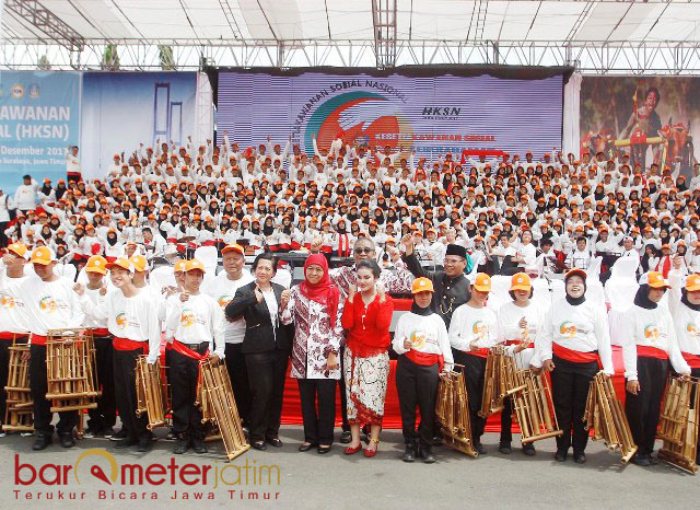 MENUJU INDONESIA SEJAHTERA: Semangat kesetiakawanan sosial, modal dasar membangun bangsa yang kokoh menuju Indonesia sejahtera. | Foto: Barometerjatim.com/MARIJAN AP