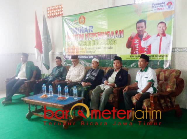 GALI KEMARITIMAN: Seminar Maritim Kepemudaan yang digelar PAC GP Ansor Brondong di Gedung MWCNU Brondong, Minggu (2/12). | Foto: IST