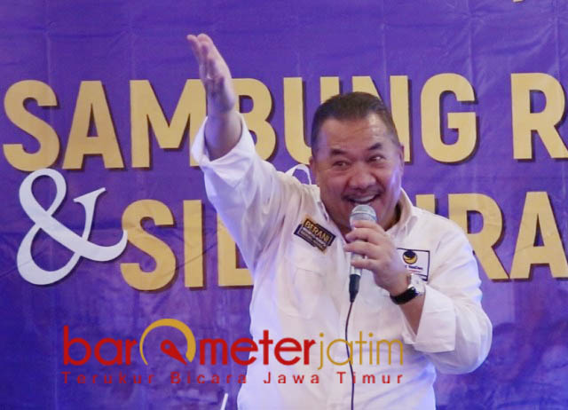 ANTIKORUPSI: Maruli Hutagalung, nyaleg karena harus mengambil peran dalam mewujudkan sistem hukum antikorupsi. | Foto: Barometerjatim.com/NATHA LINTANG 