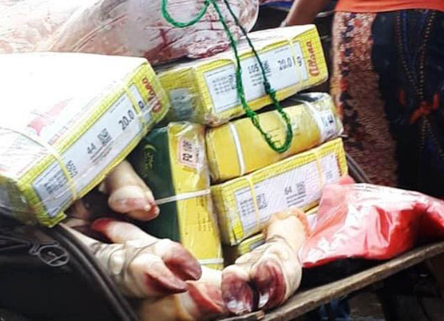 Daging sapi impor beredar luas di sejumlah pasar tradisional di Jawa Timur. | Foto: Ist