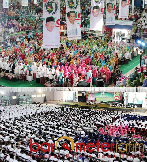 Deklarasi JKSN di Jawa Barat (foto atas) dan Jawa Tengah. | Foto: Barometerjatim.com/roy hs