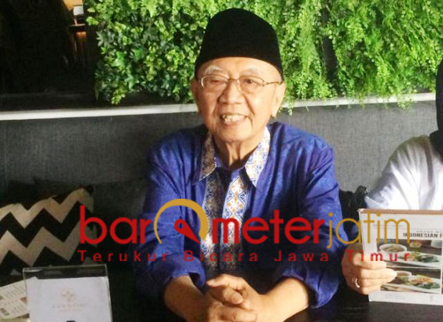 Gus Sholah tak permasalahkan warga NU pilih Prabowo. Itu hak mereka. | Foto: Barometerjatim.com/natha lintang