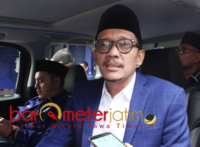 Hasan Aminuddin, banyak tokoh NU yang layak dicalonkan sebagai Ketum PBNU. | Foto: Barometerjatim.com/roy hs