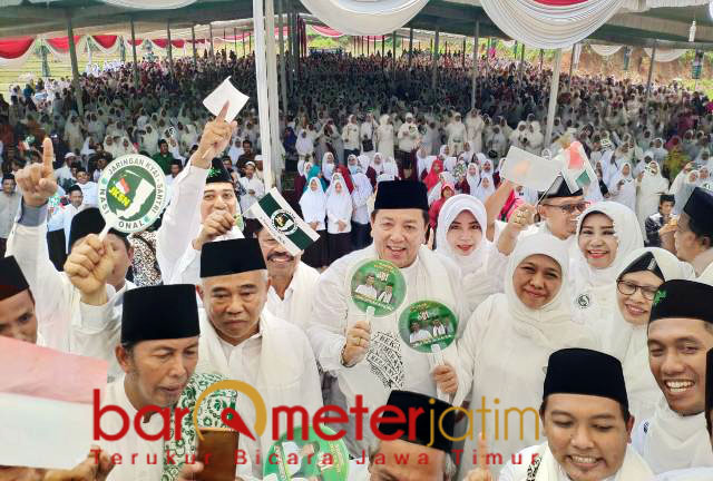 Khofifah menghadiri deklarasi JKSN Lampung, Senin (11/2/2019). | Foto: Barometerjatim.com/roy has
