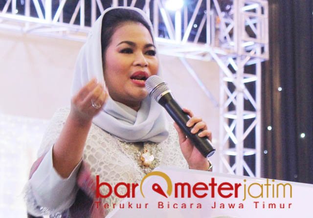 Puti Guntur akan berorasi di Forum Alumni Jatim dukung Jokowi-Ma'ruf . | Foto: Barometerjatim.com/roy hs
