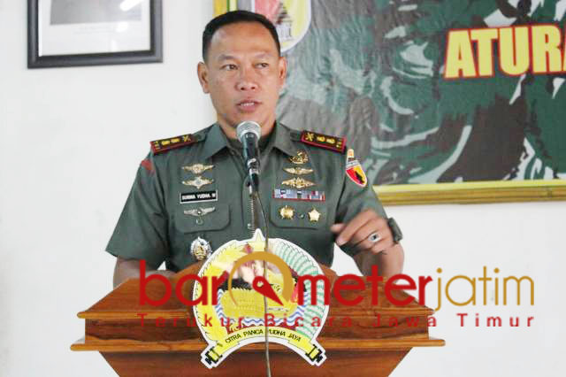 Sukma Yudha Wibawa, pers mitra yang baik bagi TNI. | Foto: Barometerjatim.com/hamim anwar