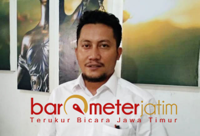 Amin Wahyudin, dugaan pelanggaran Caleg Nasdem berlanjut ke Gakkumdu. | Foto: Barometerjatim.com/hamim anwar