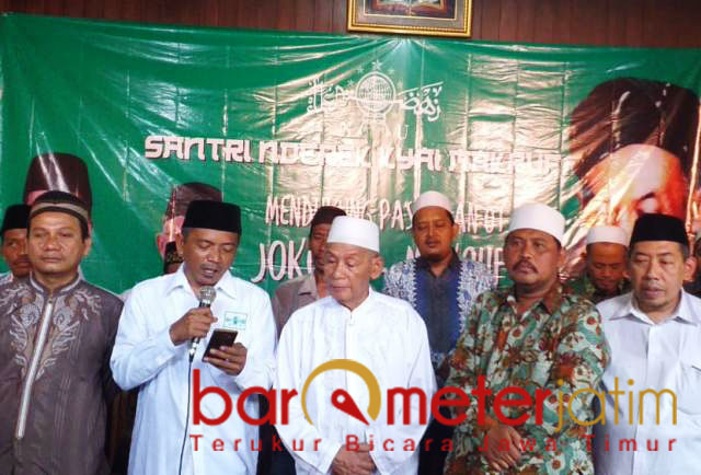 Deklarasi Kiai Muda Bersatu Kota Probolinggo dukung Jokowi-Ma'ruf. | Foto: Barometerjatim.com/roy hs