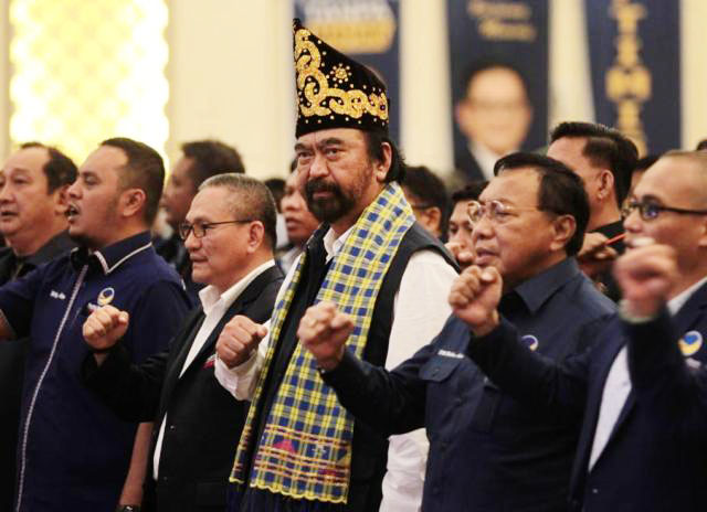 Surya Paloh, hadiri kampanye bersama 3.000 lebih kader dan Caleg Nasdem di Kendari, Sultra. | Foto: Ist