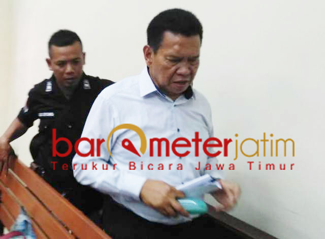 Nurul Dholam, divonis enam tahun penjara dalam perkara korupsi Jaspel. | Foto: Barometerjatim.com/abdillah hr