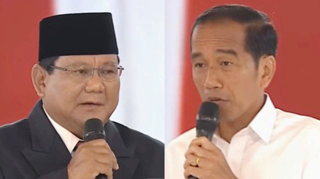 Debat Capres! Prabowo versus Jokowi adu argumen soal pertahanan dan keamanan negara. | Foto: Ist
