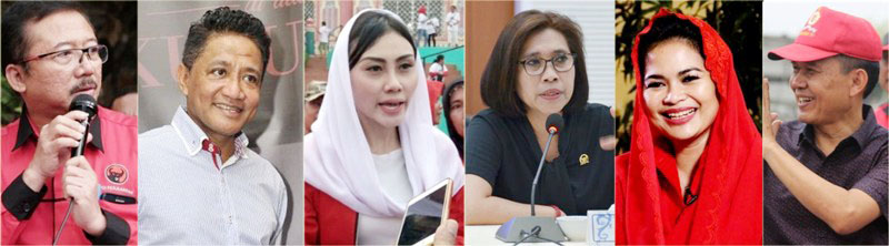 (Dari kiri) Bambang DH, Andre Hehanusa, Citra Oktavia, Indah Kurnia, Puti Guntur, Yuhastihar. | Foto: Ist