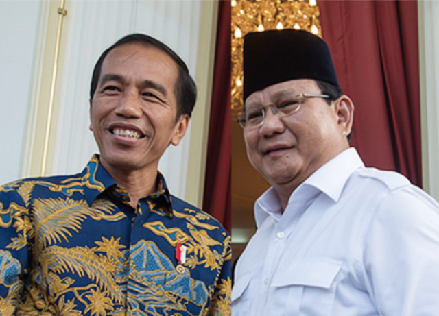 Prabowo Subianto bakal kalahkan Joko Wdodo di Pilpres 2019 versi hasil survei INES: | Foto: Ist