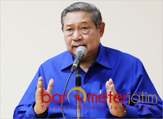 SBY, kritik kampanye 'tak lazim' Prabowo Subianto di GBK Jakarta. | Foto: Barometerjatim.com/dok