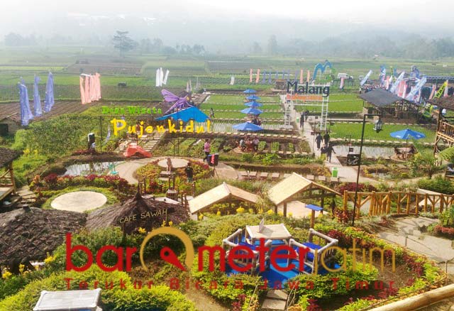 Desa Wisata Pujon Kidul, dua tahun sumbang PAD ke Pemkab Malang Rp 2,5 miliar. | Foto: Barometerjatim.com/roy hs