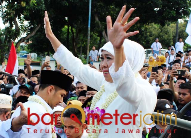 Khofifah, hari ini genap 99 hari kerja sebagai gubernur Jatim. | Foto: Barometerjatim.com/roy hs