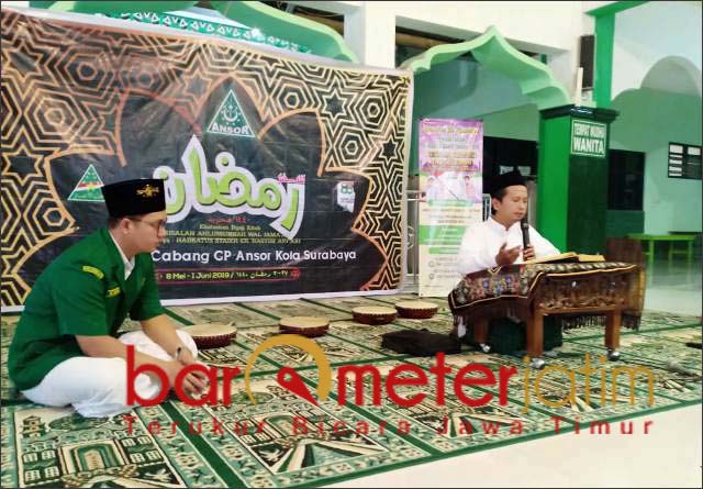 Rijalul Ansor Surabaya gelar kegiatan ngaji kitab risalah Aswaja . | Foto: Barometerjatim.com/roy hs