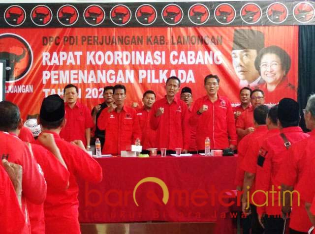 JARING CALON: PDIP Lamongan Rakorcab Pemenangan Pilkada 2020 | Foto: Barometerjatim.com/HAMIM ANWAR
