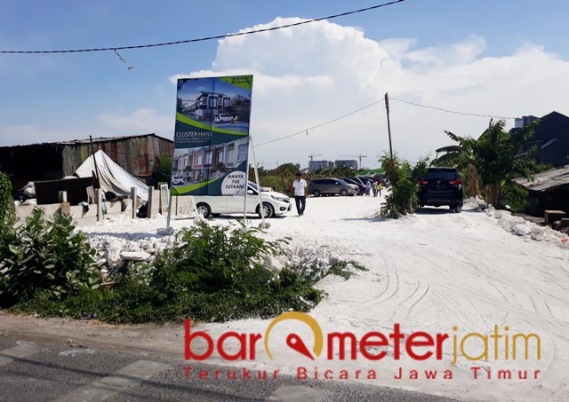 CLUSTER HANS: Di Jalan Gunung Anyar Tambak inilah Cluster HANS akan dibangun. | Foto: Barometerjatim.com/ROY HS