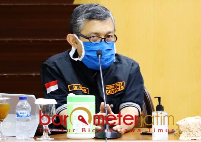 57 KLASTER CORONA: Kohar Hari Santoso, 57 klaster Corona tersebar di Jatim. | Foto: Barometerjatim.com/ROY HS