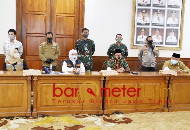 SEPAKAT PSBB: Kapala daerah Malang Raya sepakat PSBB dan disetujui Khofifah. | Foto: Barometerjatim.com/ROY HS
