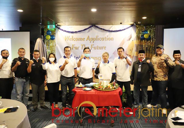 MERIAH: Launching aplikasi IniTukang dihadiri banyak elemen masyarakat. | Foto: Barometerjatim.com/ROY HS