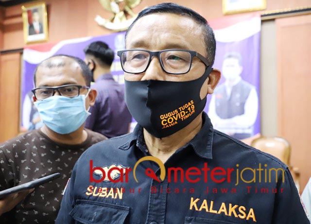 IMBAS CORONA: Suban Wahyudiono, Surabaya terbanyak terima bantuan JPS dari Pemprov Jatim. | Foto: Barometerjatim.com/ROY HS