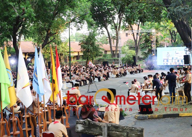 MERIAH: Launching East Java Green Scout Innovation Pramuka Kwarda Jatim di Hotel Singgasana. | Foto: Barometerjatim.com/ROY HS