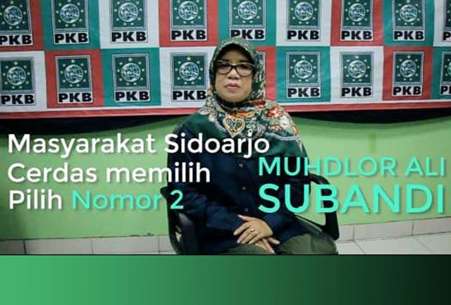 PILBUP SIDOARJO: Ainun Jariyah ajak pilih Muhdlor-Subandi di Pilbup Sidoarjo. Ngefekkah?| Foto: Capture Video/IST