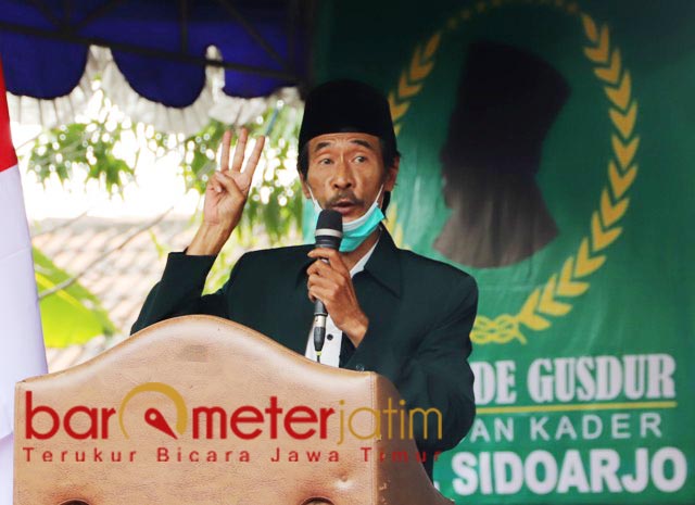 OGAH CALON PKB: Sudarsono Rahman, Barikade Gus Dur tak akan mendukung calon PKB di PIlkada. | Foto: Barometerjatim.com/ROY HS