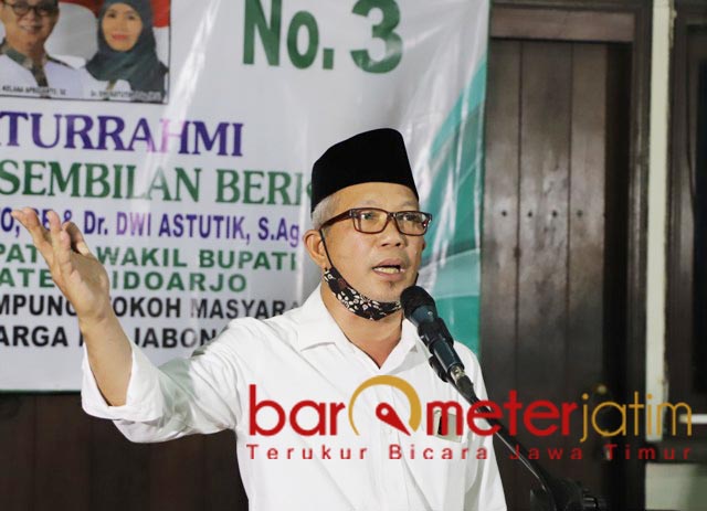 NU ASLI: Ahmad Khoiri, Kelana-Dwi Astutik pasangan calon yang NU asli di Pilbup Sidoarjo. | Foto: Barometerjatim.com/ROY HS