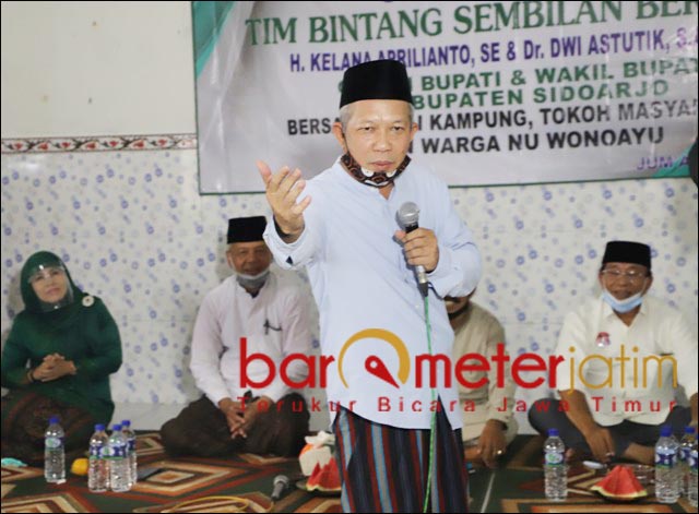 PRIBADI: Ahmad Khoiri, dukung Kelana-Astutik tanpa libatkan institusi PCNU Kabupaten Sidoarjo. | Foto: Barometerjatim.com/ABDILLAH