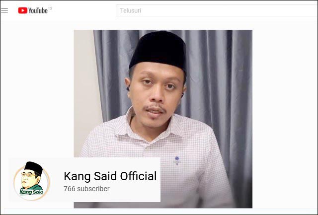 UMUMKAN COVID-19: Sofwan Erce, umumkan Ketum PBNU, KH Said Aqil Siroj positif Covid-19. | Foto: Youtube