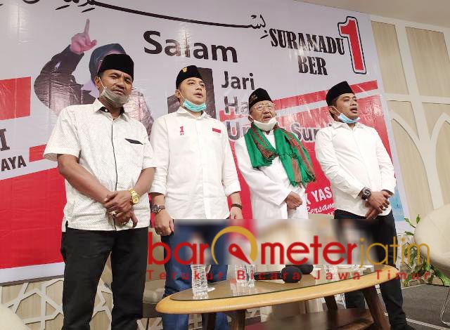 BERSATU: Warga Madura di Surabaya bersatu dukung Eri Cahyadi-Armuji. | Foto Barometerjatim.com/ROY HS