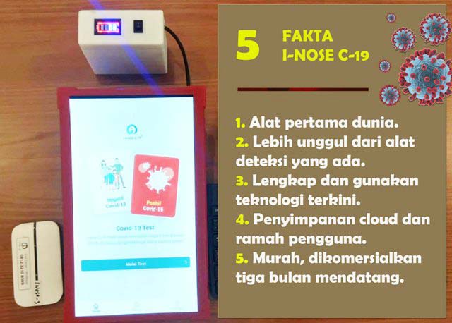 FAKTA I-NOSE C-19: Lima fakta I-Nose C-19, pendeteksi Corona lewat bau keringat ketika. | Foto: Barometerjatim.com/ABDILLAH HR