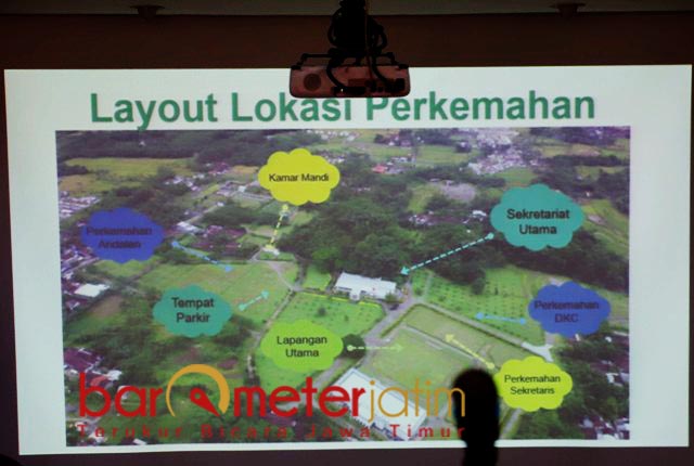 PERSEMI DI MASA PENDEMI: Layout lokasi Persemi saat masa pandemi di Jember, 27-28 Maret 2021. | Foto: Barometerjatim.com/ROY HS