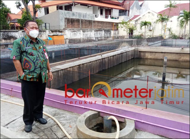 HARUS DIAUDIT: Gunawan Saleh, kebijakannya soal budidaya udang di Rumdis DKP Jatim harus diaudit. | Foto: Barometerjatim.com/ROY HS