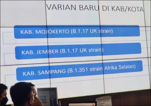HANTUI JATIM: Gawat! Virus varian baru Covid-19 sudah masuk di Mojokerto, Jember, dan Sampang. | Foto: IST