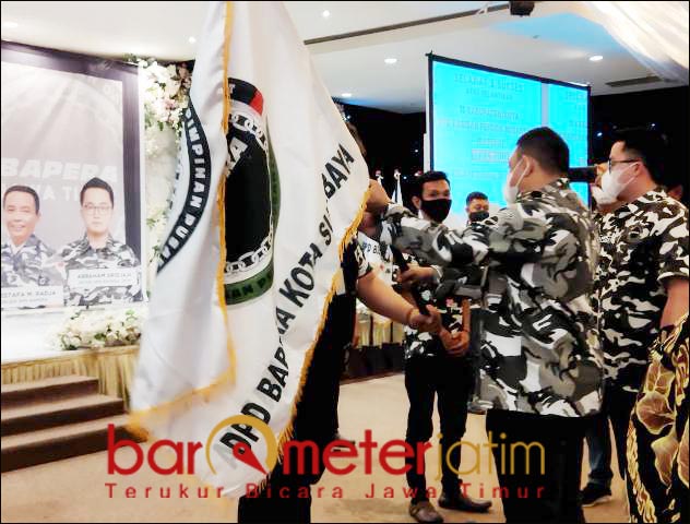 SERENTAK: Pelantikan serentak DPD Bapera 15 kabupaten/kota Jatim di Surabaya, Minggu (20/6/2021). | Foto: Barometerjatim.com/ROY HS