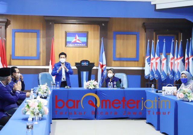 SILATURAHMI KEBANGSAAN: Nasdem Jatim kunjungi Demokrat Jatim dalam rangka silaturahim kebangsaan. | Foto: Barometerjatim.com/ROY HS