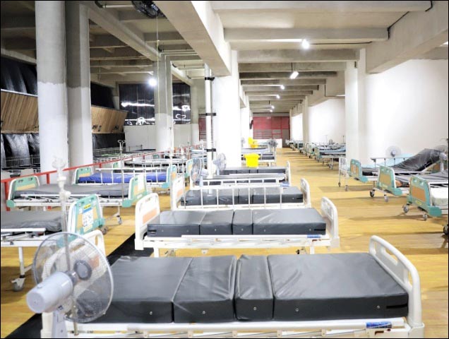 KAPASITAS 1.000 BED: Kapasitas RSLT bisa mencapai 1.000 bed. Tahap awal saat ini tersedia 400 bed. | Foto: Barometerjatim.com/IST