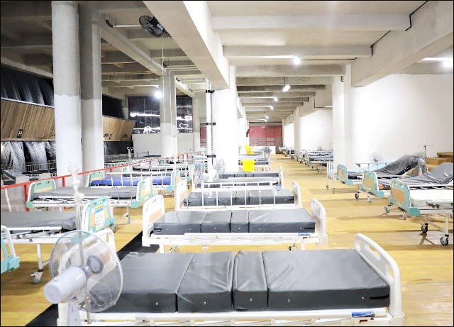 1.000 BED: Kapasitas di Rumah Sakit Lapangan Tembak (RSLT) Surabaya bisa mencapai 1.000 bed. | Foto: Barometerjatim.com/IST