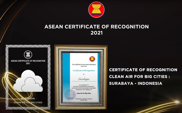 PENGAKUAN: Sukses Pemkot Surabaya bangun dan mengembangkan lingkungan diakui internasional. | Foto: Humas Pemkot Surabaya