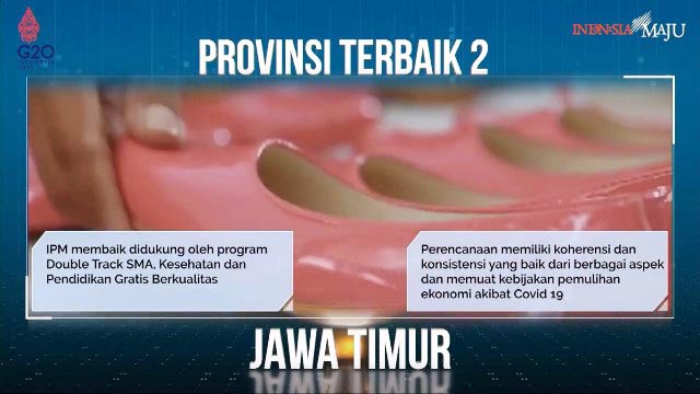 JABAR UNGGULI JATIM: Jawa Timur peringkat dua, kalah dari Jawa Barat dalam Penghargaan Pembangunan Daerah 2022. | Foto: Bappenas/IST