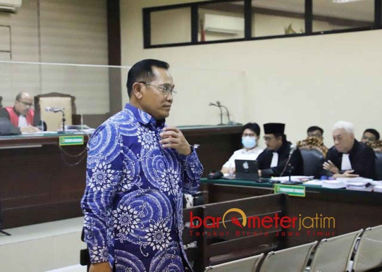 SAKSI KORUPSI DAK: Hudiyono bersaksi dalam perkara korupsi DAK Dindik Jatim. | Foto: Barometerjatim.com/DOK