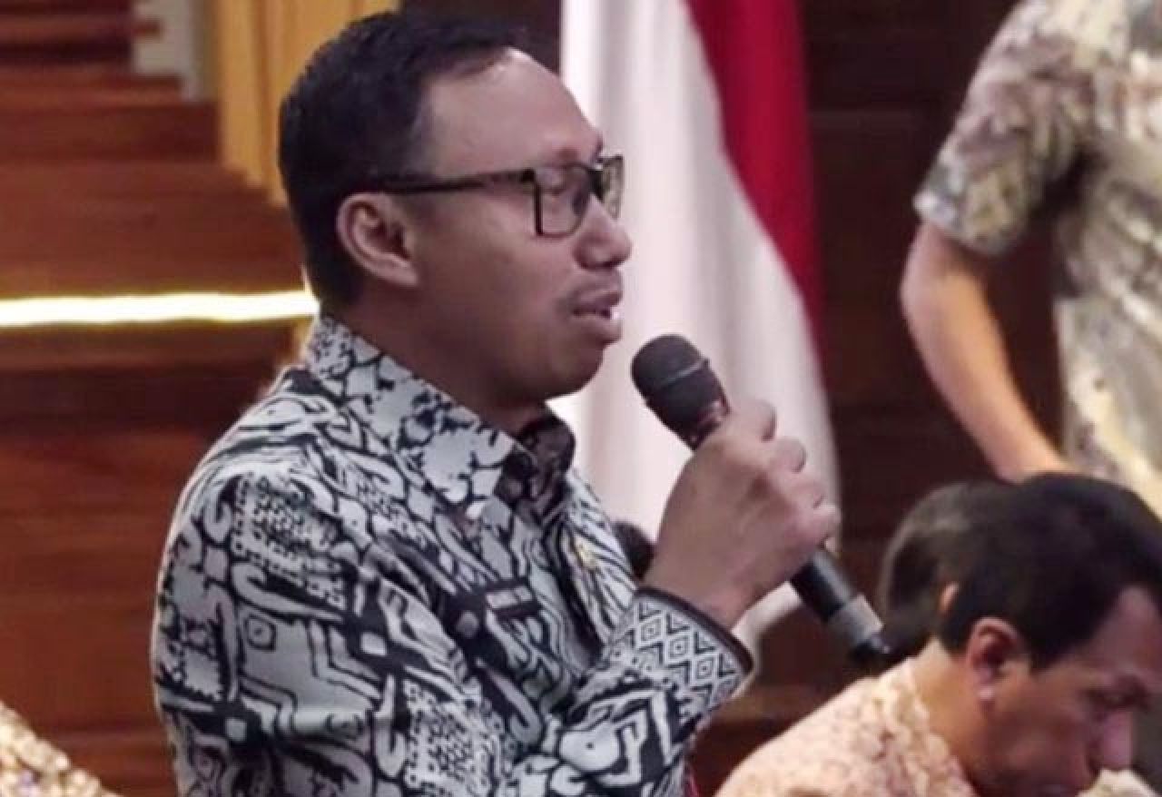 TAK DIPENDING: Mohammad Yasin, meminta dana ketahanan pangan Rp 70 tak dipending. | Foto: Barometerjatim.com/HPJ