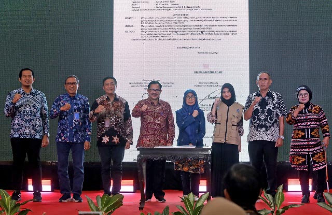 DISEPAKATI: Kesepakatan bersama hasil Musrenbang RPJMD Kota Surabaya 2025-2029 | Foto: Barometerjatim.com/HPS