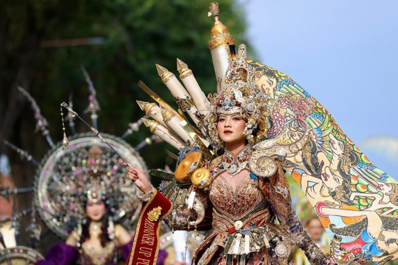BEC 2025: Salah satu peserta yang tampil dalam Banyuwangi Ethno Carnival (BEC). | Foto: Humas BWI