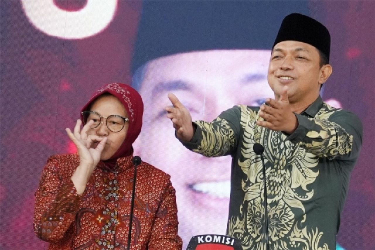 BUKTIKAN DI MK: Risma-Gus Hans, akan buktikan di MK ada kecurangan TSM saat Pilgub jatim. | Foto: IST